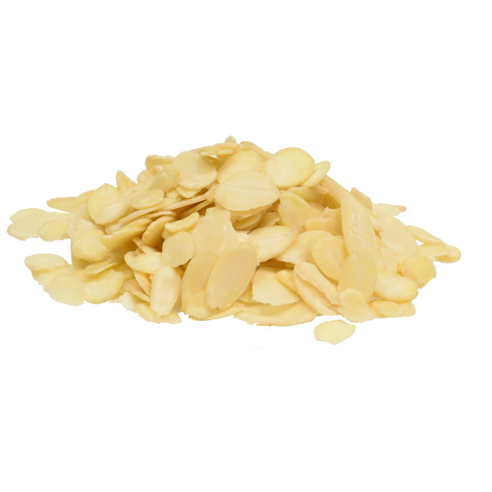 Migdały kalifornijskie surowe blanszowane płatki