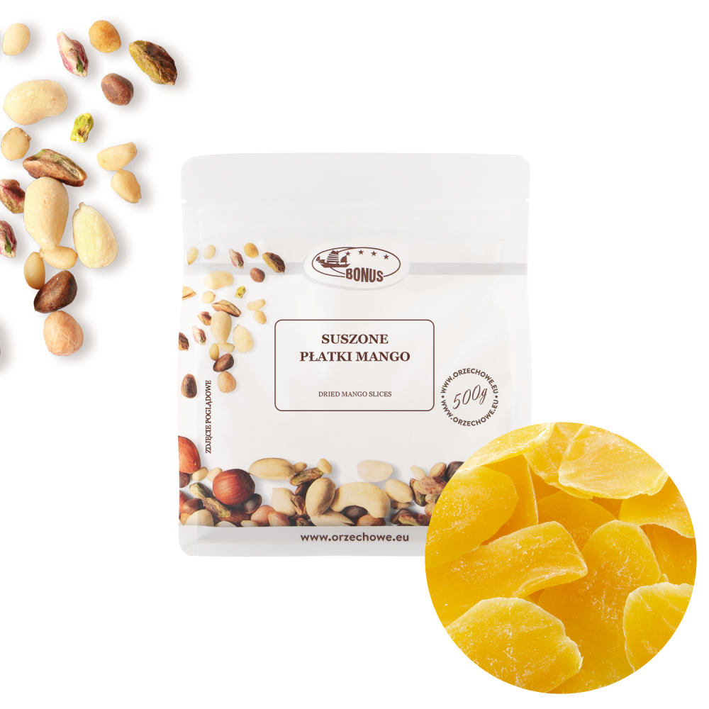 Suszone płatki mango Suszone płatki mango